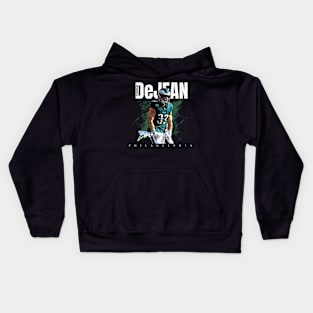 Cooper-DeJean #33 Football Cartoon Kids Hoodie